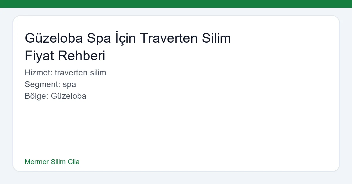 Güzeloba'daki bir spa merkezinin pırıl pırıl parlatılmış traverten zemini